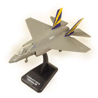 Avion Lockhead F-35C Lightning II 2019, macheta avion, scara 1:72, gri, New Ray