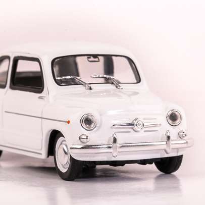 Fiat 600 D, 1963, scara 1:43, alb, Magazine Models