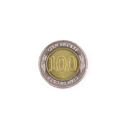 Bani de pe mapamond nr.45 - 100 DE SUCRES ECUADOR - 1 RUPIE INDIA