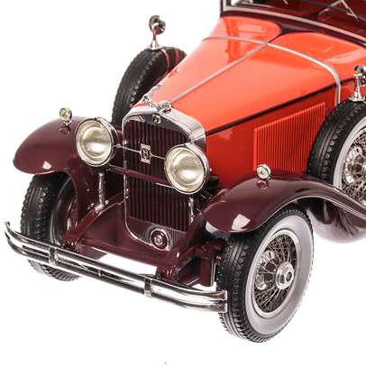 Cadillac 341B Convertible Coupe 1929, macheta auto scara 1:18, portocaliu cu maro, BoS Models-5