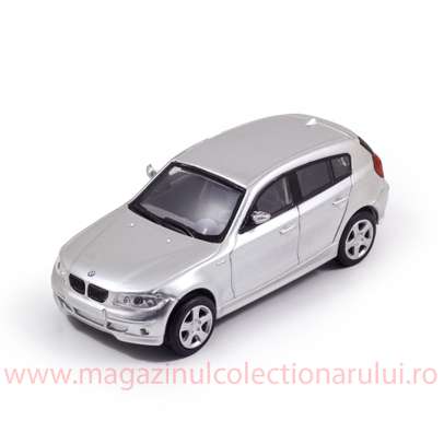 BMW 1 Series E87 2007, macheta auto, scara 1:43, argintiu, New Ray