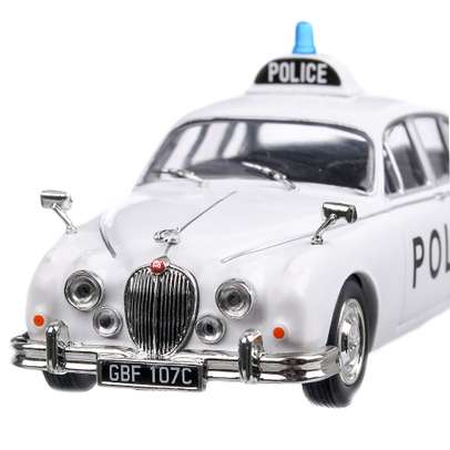 Jaguar Mk.II  UK Police 1960, macheta auto scara 1:43, alb, Magazine Models