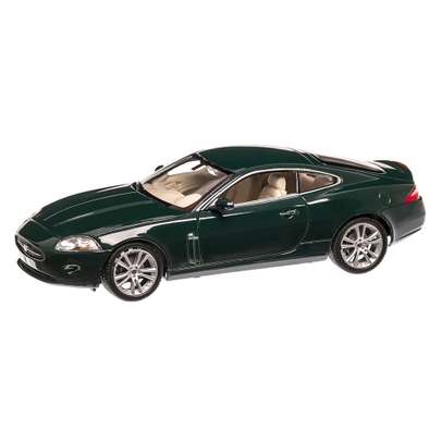 Jaguar XK 150 Coupe 2006, macheta auto, scara 1:24, verde inchis metalizat, Welly