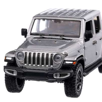 Jeep Gladiator Overland 2021, macheta  SUV,  scara 1:24, argintiu, Motor Max