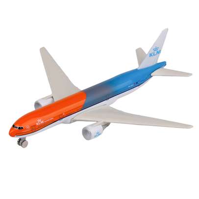 Jucarie avion Boeing 777 KLM din metal pentru copii