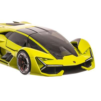 Lamborghini TERZO MILLENNIO 2019, macheta auto, scara 1:24, verde deschis, Bburago