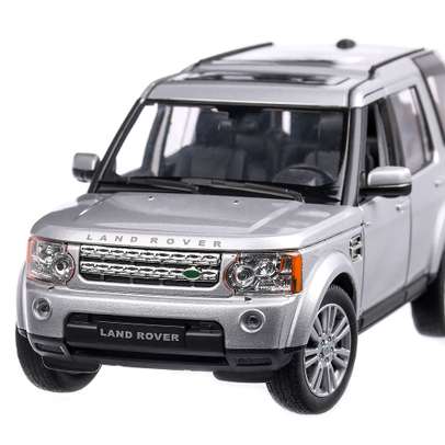 Land Rover Discovery 4 2017, macheta auto, scara 1:24, argintiu, Welly