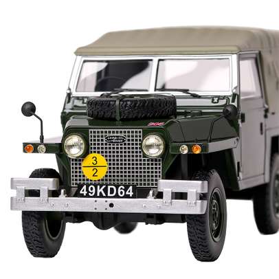 Land Rover LIGHTWEIGHT Seria IIA cu prelata 1968, macheta suv, verde, scara 1:18, Bos-Models