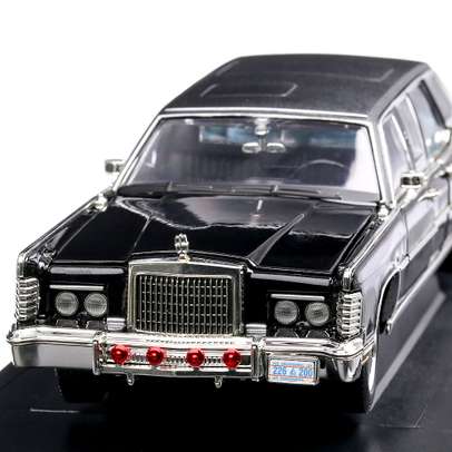 Lincoln Continental Reagan car 1972, macheta limuzina prezidentiala scara 1:24, negru, Lucky Die Cast