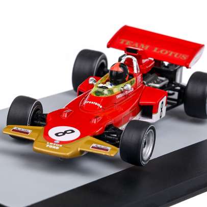 Lotus FORD 72C #8 Emerson Fittipaldi P6 Germania GP 1971, macheta auto scara 1:43, rosu, Atlas