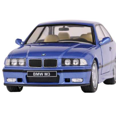 Macheta auto BMW E36 M3 Coupe 1990 albastru scara 1:18