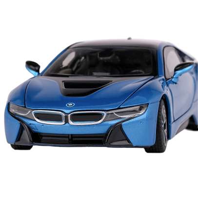 Macheta auto BMW i8 Coupe 2017 scara 1:24 blue