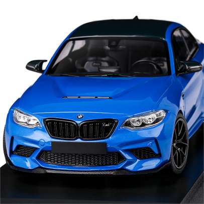 Macheta auto BMW M2 CS 2020 scara 1:18 albastru Minichamps