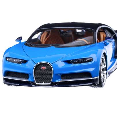 Macheta auto Bugatti Chiron 2017 albastru 1:18 Bburago