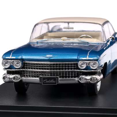 Macheta auto Cadillac Eldorado 1959 scara 1:24 albastru metalizat WhiteBox