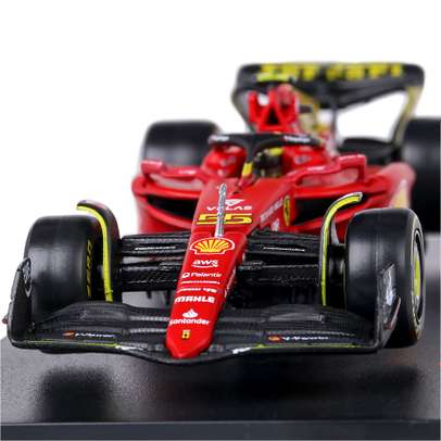 Macheta auto Ferrari F1-75 No.55 C.Sainz F1 2022 scara 1:43 Bburago Special Edition