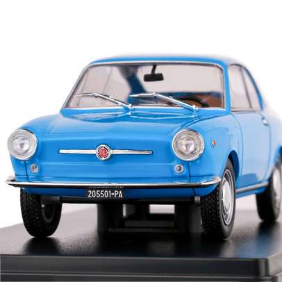 Macheta auto Fiat 850 Coupe 1965 albastru 1:24 