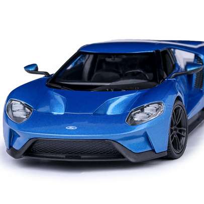Macheta auto Ford GT 2017 albastru scara 1:24 Welly-3