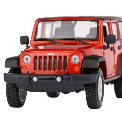 Macheta auto Jeep Wrangler Limited 2015 orange 1:24