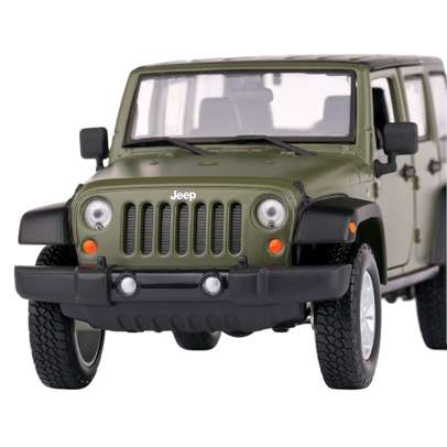 Jeep Wrangler Limited 2015, macheta auto, scara 1:24, vernil, window box, Maisto