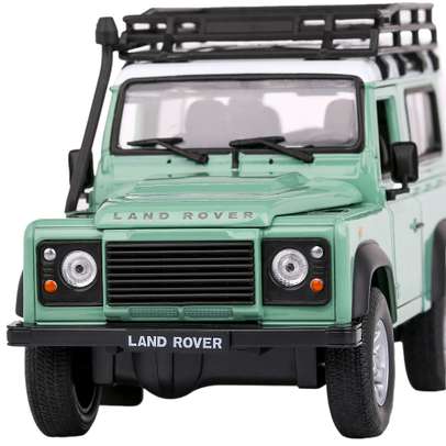 Macheta auto Land Rover Defender 2015 verde scara 1:24 - Resigilat