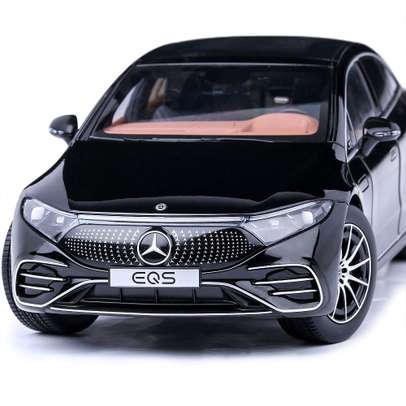 Macheta auto Mercedes-Benz EQS (V297) 2022, scara 1:18 negru NZG