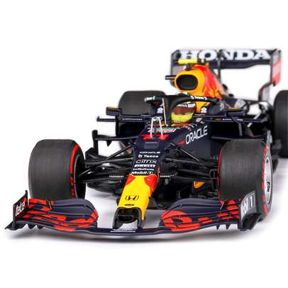Macheta auto Red Bull Honda RB16B F1 #11 Sergio Perez winner Azerdbaidjan GP 2021 scara 1:18 Minichamps