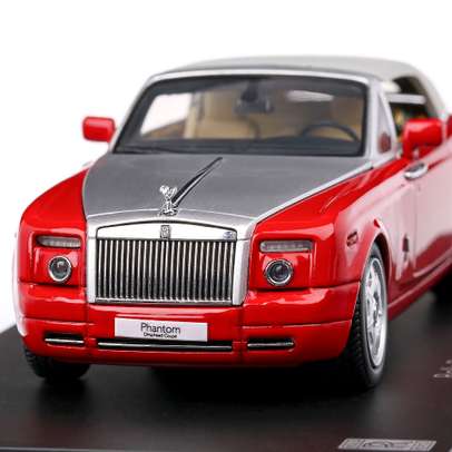 Macheta auto Rolls Royce Phantom Drophead Coupe 2012 scara 1:43 rosu Kyosho