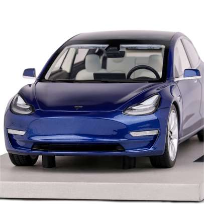 Macheta auto Tesla Model 3 albastru 2018 scara 1:18