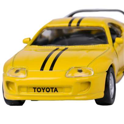 Macheta auto Toyota Supra scara 1:43 galben Magazine Models