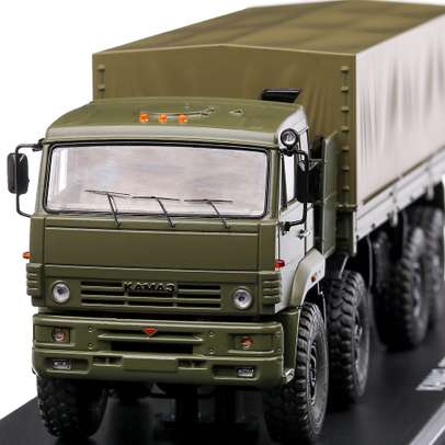 Macheta autocamion KAMAZ-6560 versiune militara scara 1:43 verde Start Scale Models