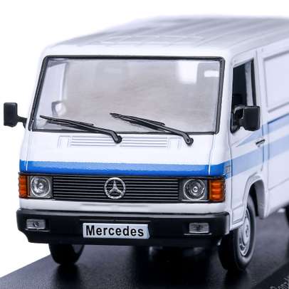 Macheta autoutilitara Mercedes-Benz MB 100 1988, scara 1:43, alb, White Box