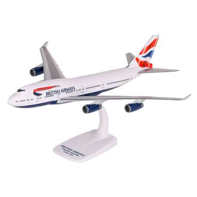 Macheta avion Boeing 747-400 British Airways scara 1:250 PPC