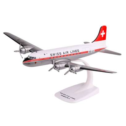 Macheta avion Douglas DC-4 Swiss Air Lines 1:125