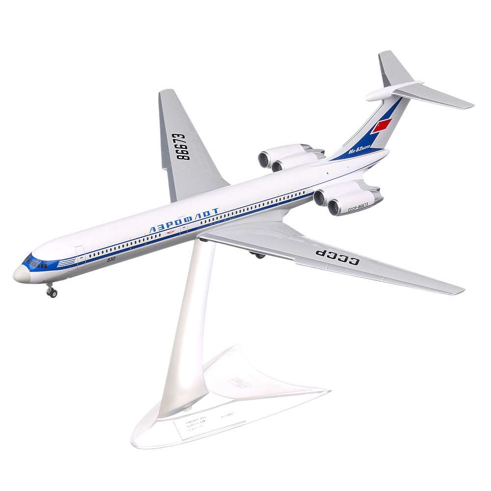 Macheta avion Ilyushin IL-62M Aeroflot 1971 scara 1:200