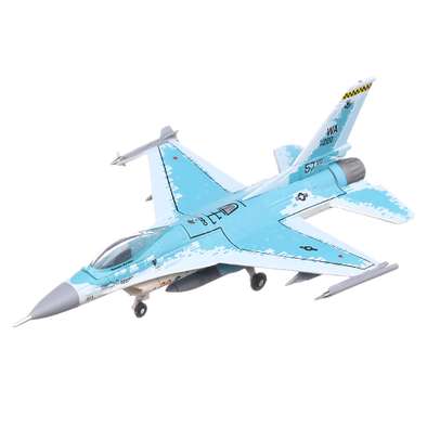 Macheta avion Lockheed Martin F-16C Fighting Falcon scara 1:200 albastru cu gri Herpa