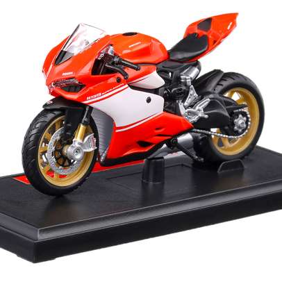 Macheta motocicleta Ducati 1199 Superleggera 2014 scara 1:18 rosu Maisto