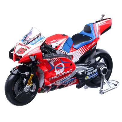 Macheta motocicleta Ducati Desmosedici GP21 Nr. 5 2021 scara 1:18 rosu Maisto