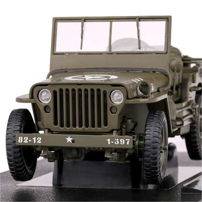 Macheta suv militar Jeep Willys 1943 scara 1:18 olive
