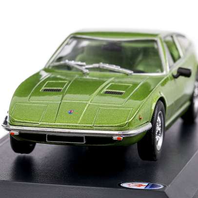 Maserati Indy Coupe 1969, macheta auto, verde, scara 1:43, Magazine Models