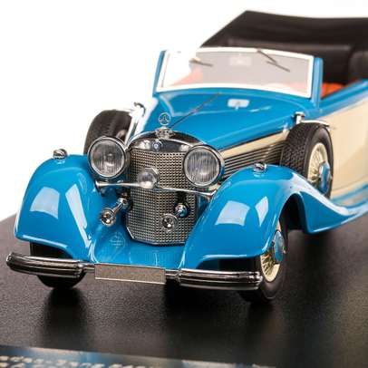 Mercedes-Benz 540K Typ A Convertible 1936, macheta auto, scara 1:43, bleu cu crem, Neo
