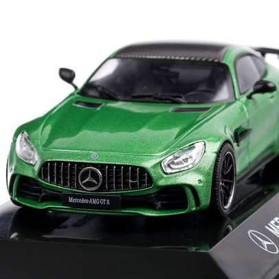 Mercedes-Benz AMG GT-R Coupe 2017, macheta auto, scara 1:43, verde metalizat, Magazine models