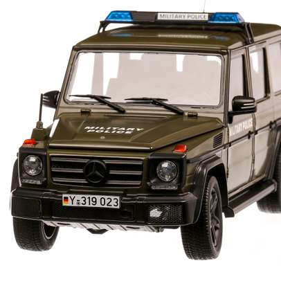 Mercedes-Benz G-Klasse (W463) Politia Militara 2015 macheta autospeciala scara 1:18 verde mat iScale