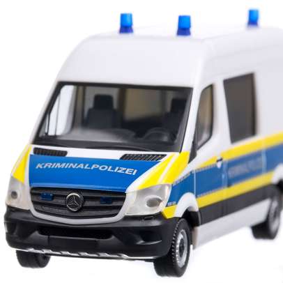 Mercedes-Benz Sprinter 2014 Kriminalpolizei , scara 1:87, alb cu albastru si galben, Herpa