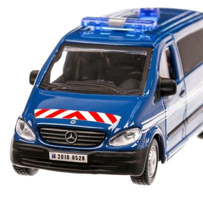Mercedes-Benz Vito Gendarmerie 2011, macheta autospeciala scara 1:50, albastru, Bburago