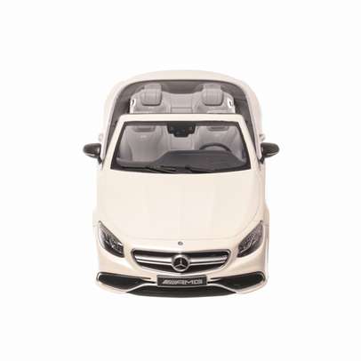 Mercedes-Benz AMG S63 Convertible 2015, macheta auto scara 1:18, alb, GT-Spirit