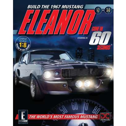Abonament Mustang Eleanor scara 1:8-Pachetul 1+2 - seturile de piese 1-6