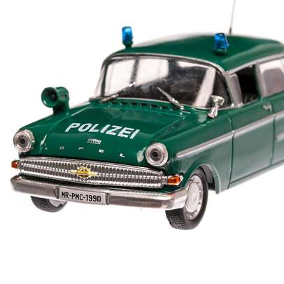 Opel Kapitan Polizei, macheta auto, scara 1:43, verde, Magazine models-5