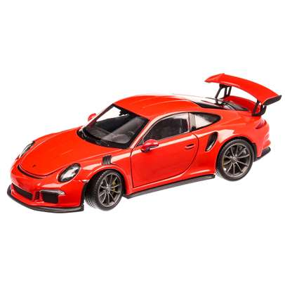 Porsche 911 (991) GT3 RS 2015, macheta auto, scara 1:24, portocaliu, window box, Welly