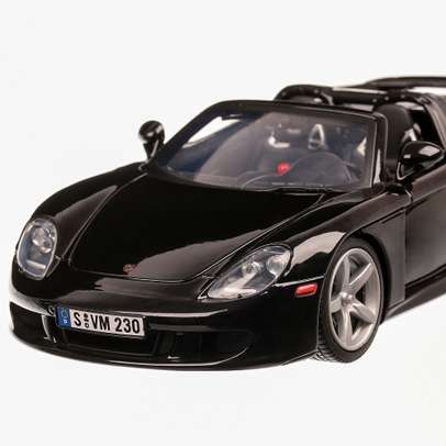 Porsche Carrera GT 2004, macheta auto, scara 1:18, negru, Motor Max
